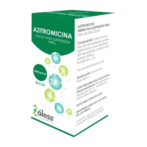 AZITROMICINA SUSP 200MG X 22,5ML ALESS