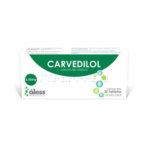 CARVEDILOL 6.25MG X 30TAB ALESS