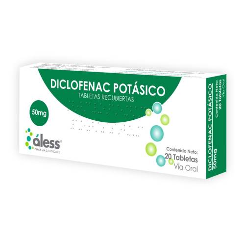 DICLOFENAC POTASICO 50MG X 20 ALESS