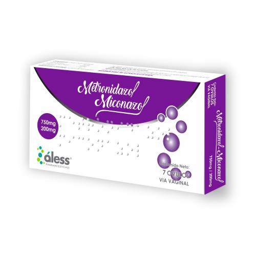 METRONIDAZOL/ MICONAZOL X 7 OVULOS ALESS