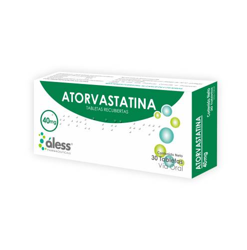 ATORVASTATINA 40MG X 30 TAB ALESS