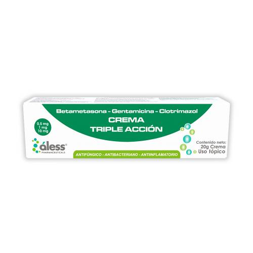 BETAMETAS+GENTAMIC+CLOTRIM CREMA 20GR ALESS