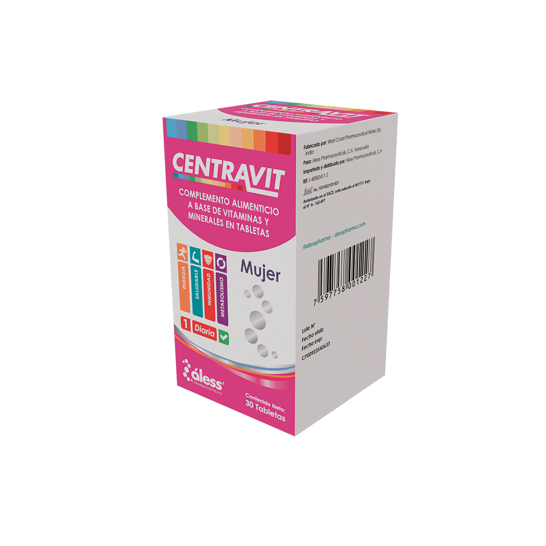 CENTRAVIT MUJER MULTIVIT X 30 TAB ALESS