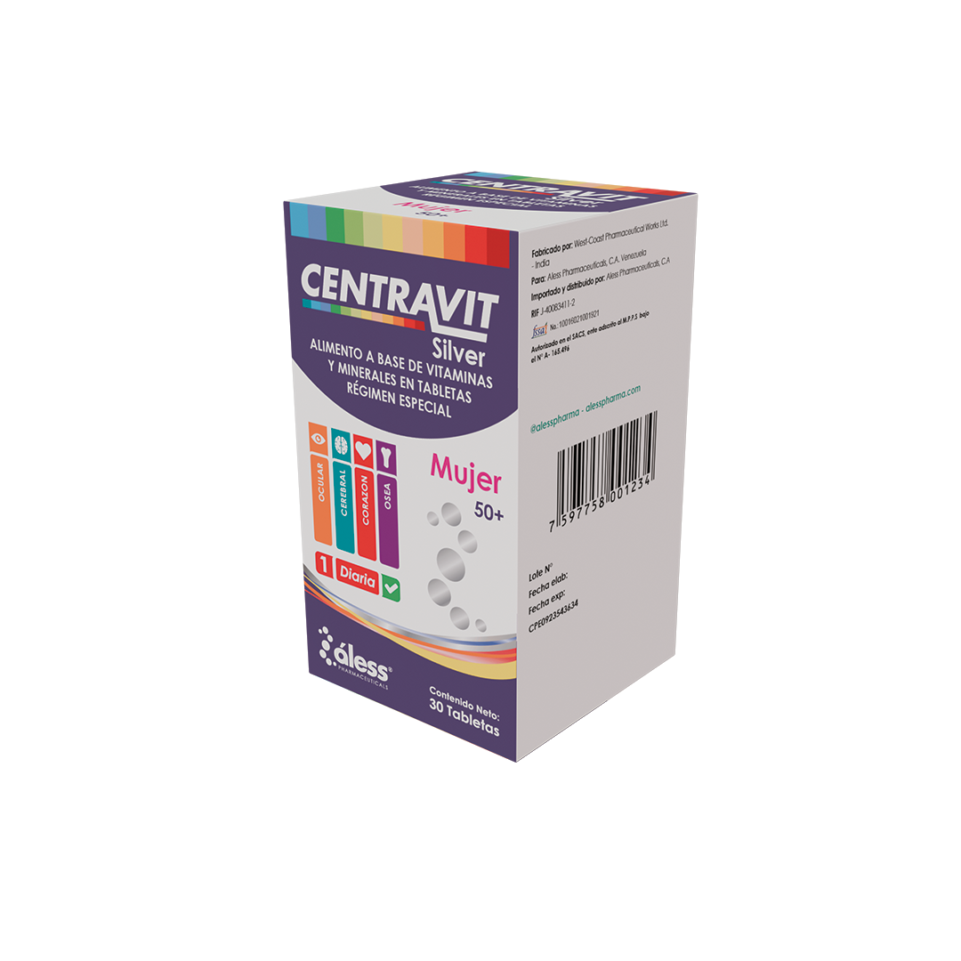 CENTRAVIT SILVER MUJER +50 X 30 ALESS
