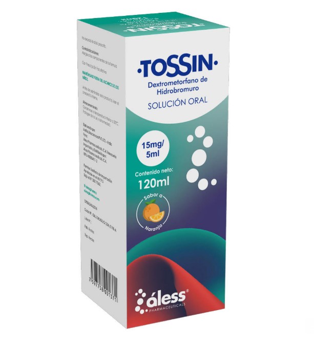 TOSSIN SOL 15MG/5ML X 120ML ALESS