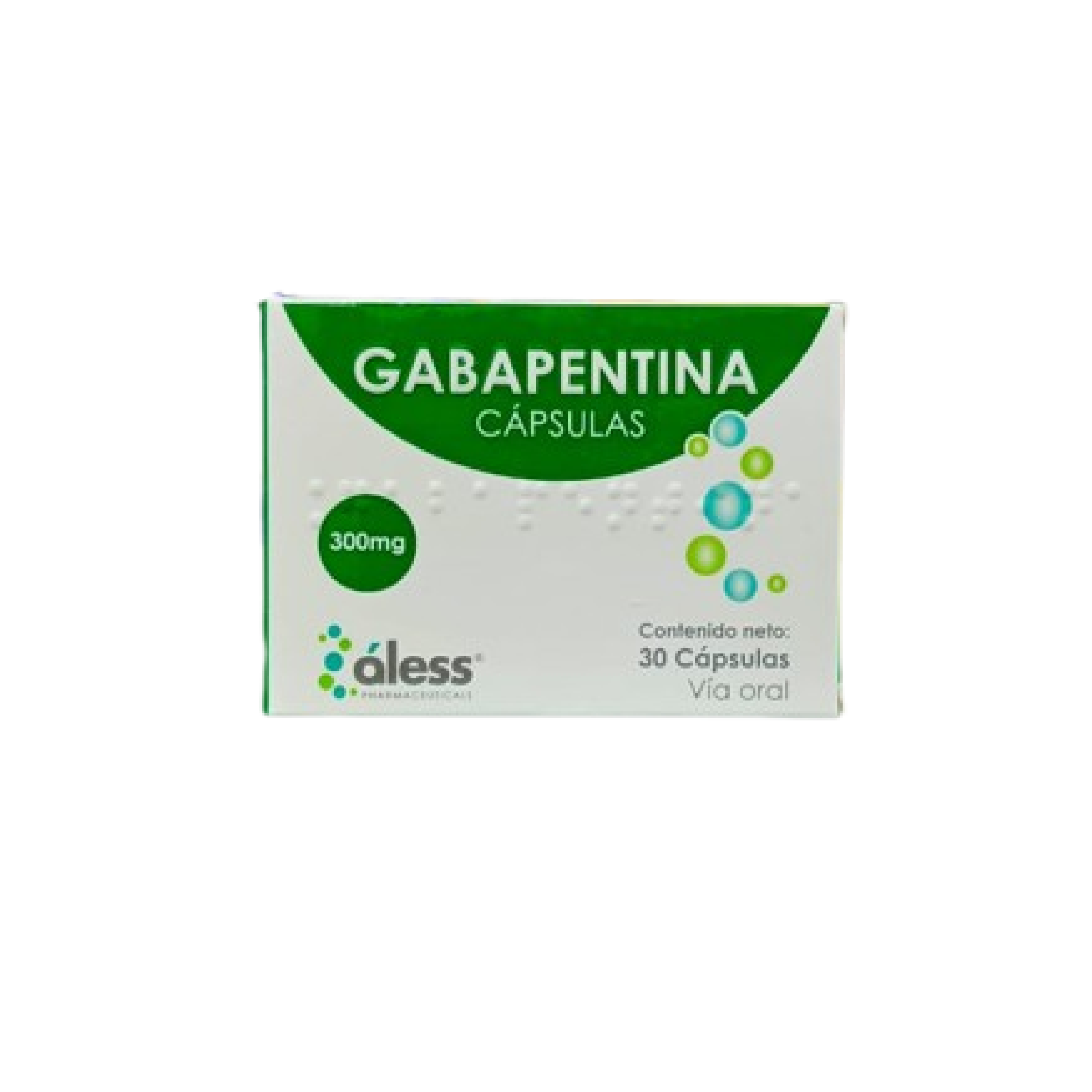 GABAPENTINA 300MG X 30 CAPS ALESS