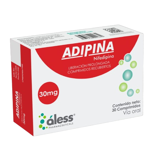 ADIPINA 30MG L.P X 30 COMP ALESS NIFEDIPINA