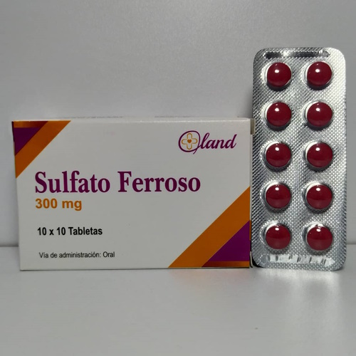 SULFATO FERROSO 300MG X 10TAB LAND