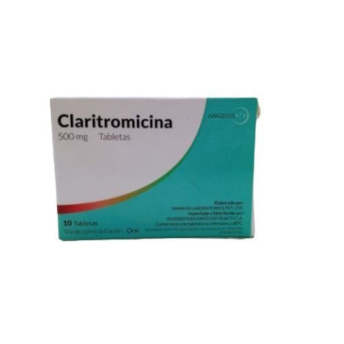 CLARITROMICINA 500MG X 10TAB ANGELUS