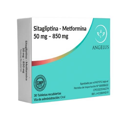 SITAGLIPTINA/ METFORMINA 50MG/850MG X 30 TAB ANGELUS