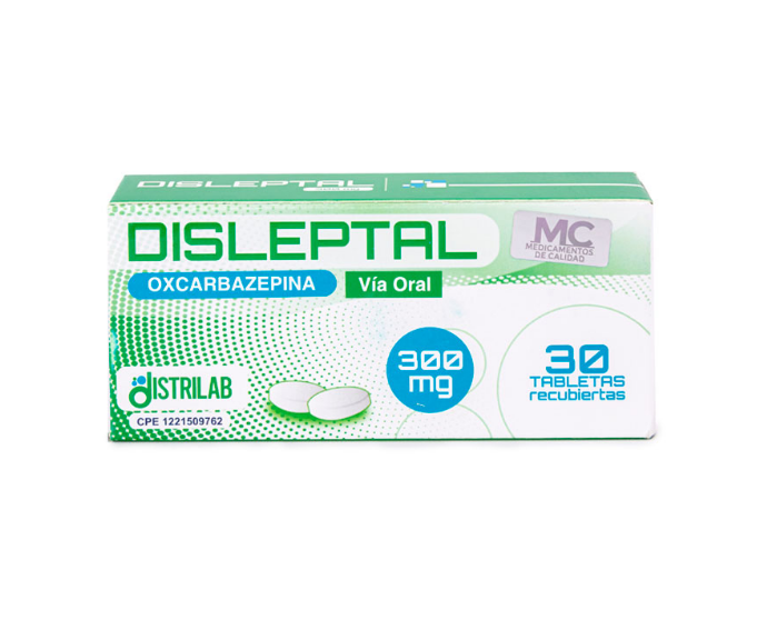 DISLEPTAL 300MG X 30 TAB DISTRILAB OXCARBAZEPINA