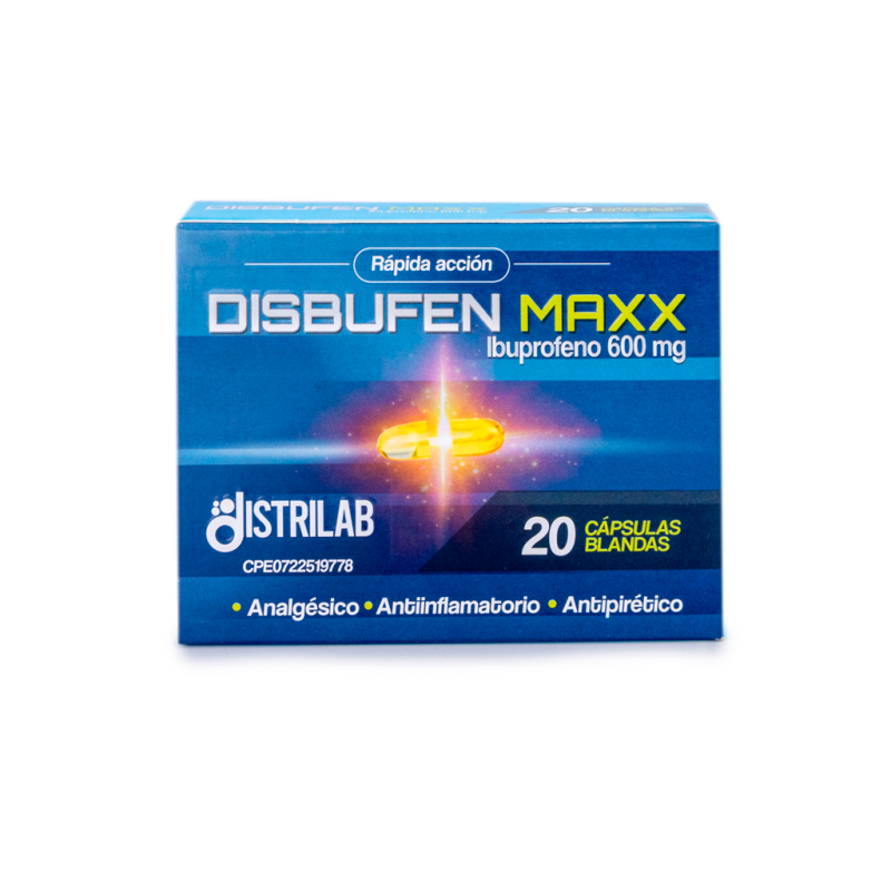 DISBUFEN MAXX 600MG X 20 CAPS DISTRILAB