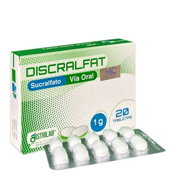 DISCRALFAT TAB 1GR X 20 DISTRILAB
