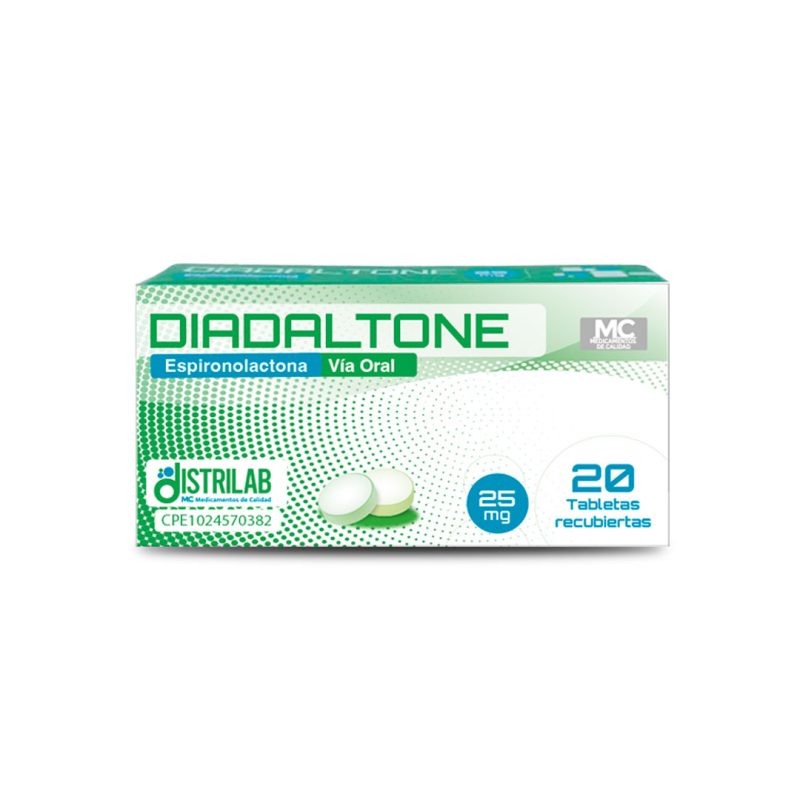 DIADALTONE 25MG X 20TAB DISTRILAB ESPIROLACTONA