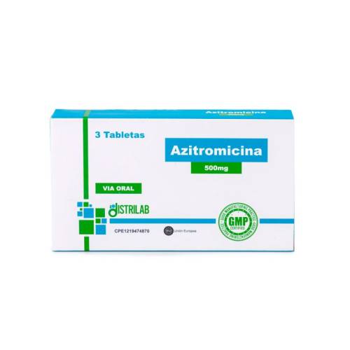 AZITROMICINA 500MG X 3 TAB DISTRILAB