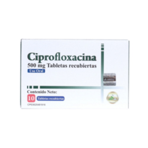 CIPROFLOXACINA 500MG X 10TAB DAC55