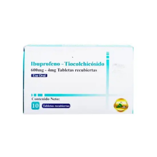 IBUPROFENO + TIOCOLCHICOSIDO X 10 TAB DAC55