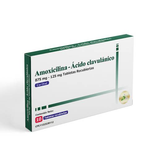 AMOXICILINA + AC CLAVULANICO 875MG X 10 DAC55