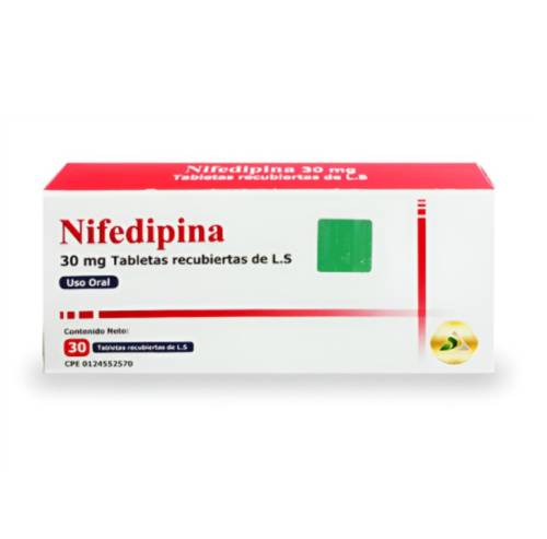 NIFEDIPINA 30MG L.S X 30 TAB DAC55