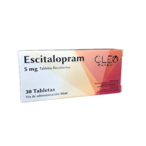 ESCITALOPRAM 5MG X 30 TAB CLEO