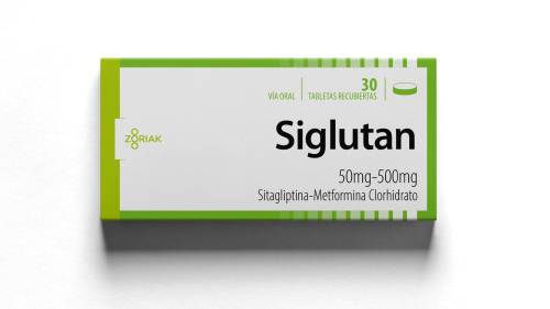 SIGLUTAN 50MG/500MG X 30 CAPS ZORIAK SITAGLIPTINA/METF