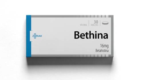 BETHINA 16MG X 30 TAB ZORIAK BETAHISTINA