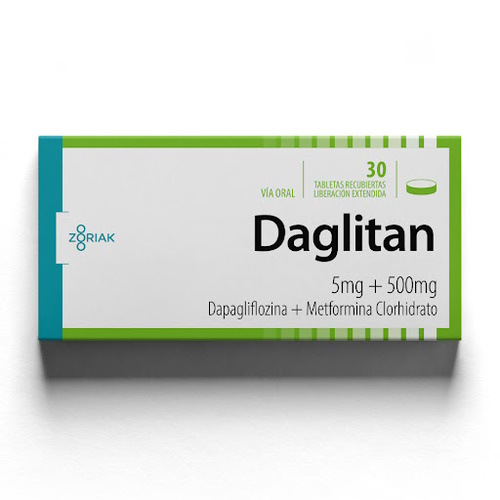 DAGLITAN 5MG/500MG X 30 TAB ZORIAK