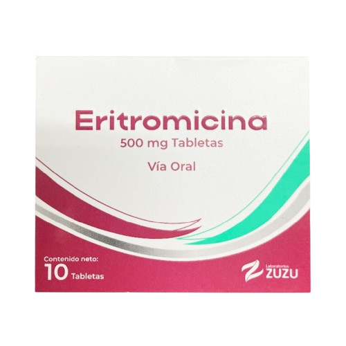 ERITROMICINA 500MG X 10 TAB ZUZU