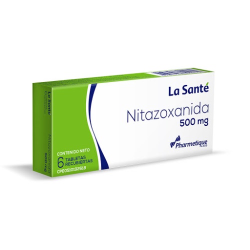 NITAZOXANIDA 500MG X 6 TAB LA SANTE