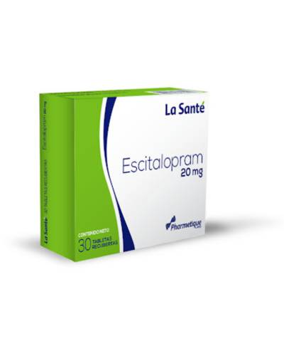 ESCITALOPRAM 20MG X 30 TAB LA SANTE