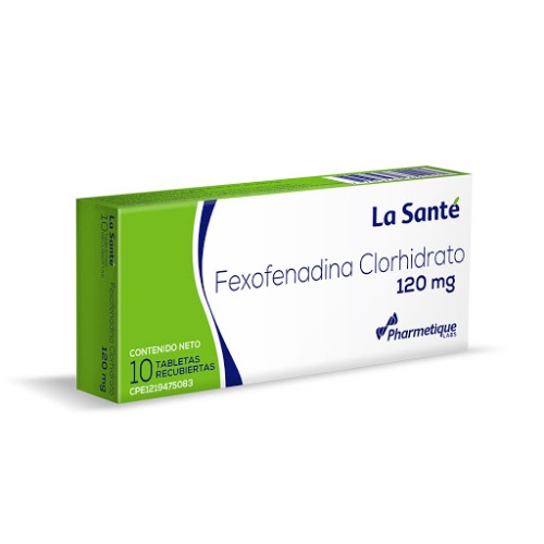 FEXOFENADINA 120MG X 10 ATB LA SANTE