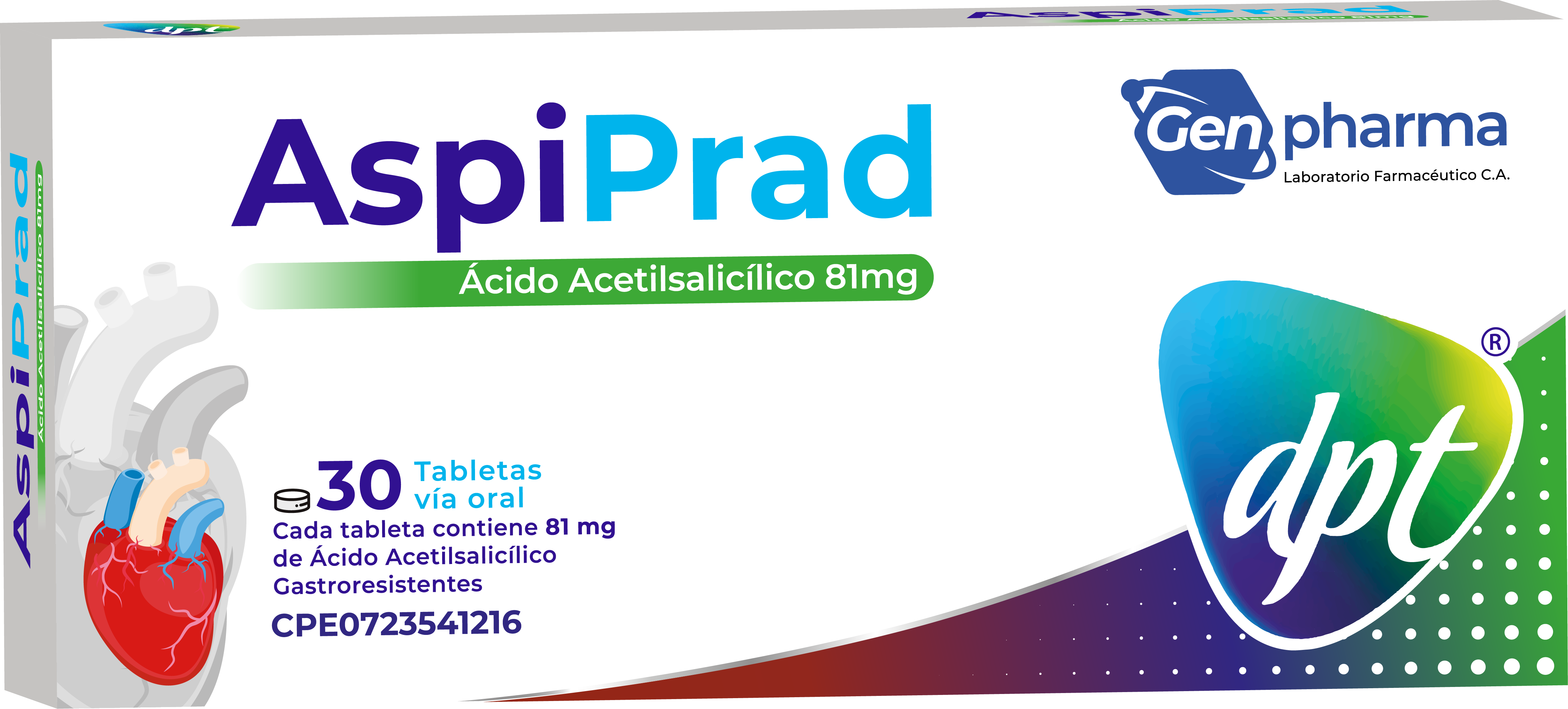 ASPIPRAD 81MG X 30 TAB DPT