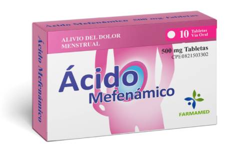 ACIDO MEFENAMICO 500MG X 10 TAB FARMAMED