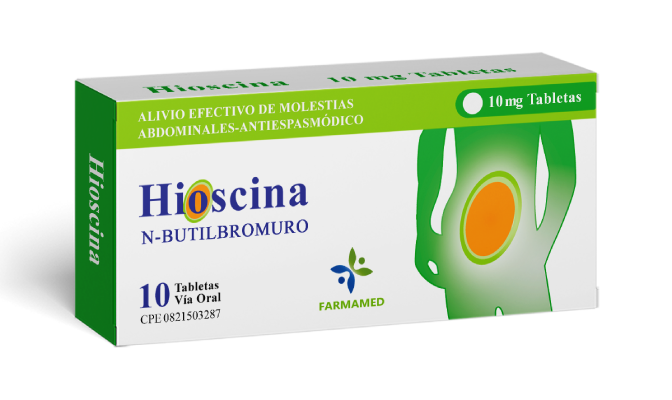 HIOSCINA 10MG X 10 TAB FARMAMED